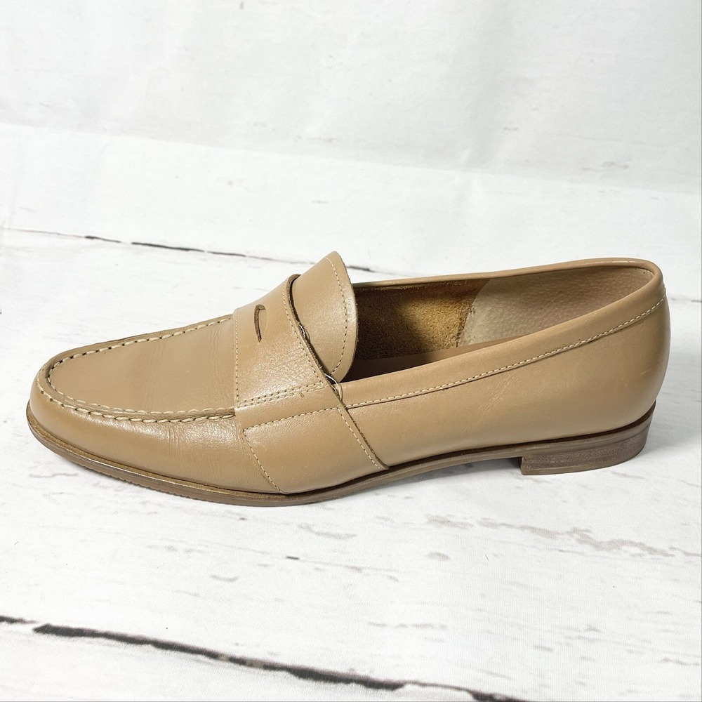 Bass Boston Shoes Women's 8M Brown Penny Loafers Slip On Narrow Fit